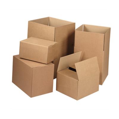 China Brown Handmade Packaging With Handle Cardboard Printing Big Corrugated Cardboard Box for sale