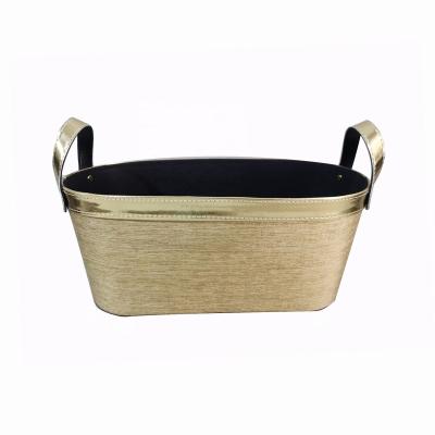 China New Sustainable Popular Shinning Christmas Tote Basket For Gift Baskets for sale