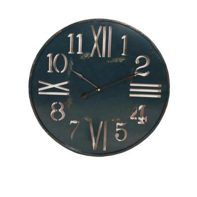 China Calendars Zinc Dial And Laser Engraving Special Digital Numbers Metal Wall Clock for sale