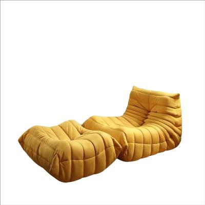 China Cheap Relaxation Soft Bean Bag Recliner Caterpillar Single Sofa Chair Price for sale