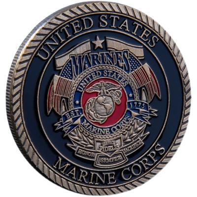 China Bulk Europe Metal Cheap Custom Souvenir Navy Chief 3D Logo Military Challenge Coins For Collectible Coins for sale