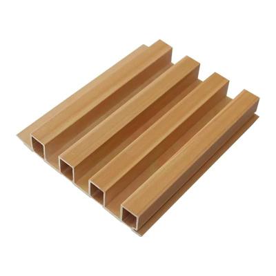 China Chuangsheng wood panels wpc wall panel moisture proof interior fluted composite outer clading for sale