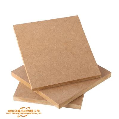 China which respects environmental; chuangsheng moisture proof water proof fiberboard 18mm medium thickness laminated sheets mdf for sale