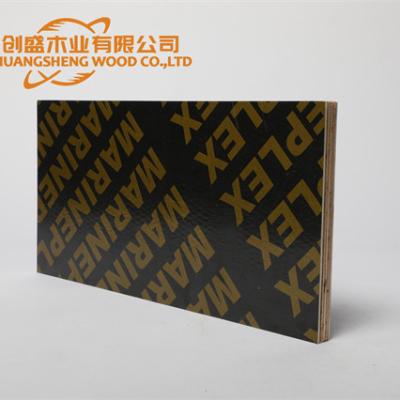 China Chuangsheng 1220x2440mm Smooth Surface Black 18mm Film Faced Plywood Marine Construction Formwork Phenolic Board for sale