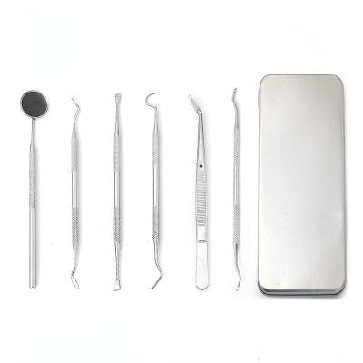 China Durable For Clinic Use Tooth Care Tools Dental Kit 5 Pcs Stainless Steel Oral Oral Care Tool for sale