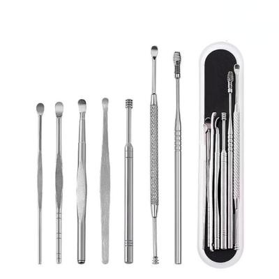 China Reusable Ear Cleaning Kit Ear Cleaning Set Accessories 8-Piece Ear Pick Tool for sale