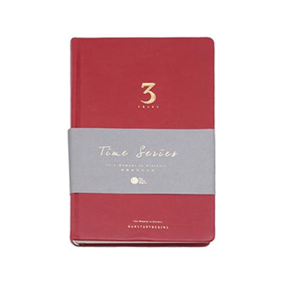 China Wholesale Personalized 3 Year Hardcover Book Daily Notebook with Golden Engrave for sale