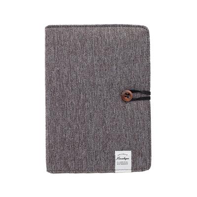 China Customized Luxury Hardcover China Factory Fabric Logo Office Hardcover Notebook Cover for sale