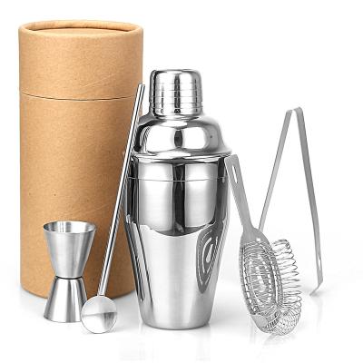 China Viable Bartender Kit Lid Top Leak Proof Margarita Martini Drinking Mixer Japanese 18/8 Stainless Steel Cocktail Shaker Set for sale