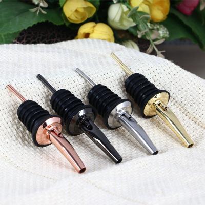 China Viable Bar Accessories 6 Pcs Oil Speed ​​Pourer Olive Oil Spout Liquor Pourers Bottle Spout And Vinegar Cap Spout With Dust Caps for sale