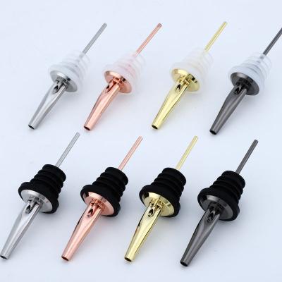 China Customized Disposable Branded Stainless Steel Whiskey Liquor Bar Cocktail Drinks Water Champagne Wine Bottle Pourer for sale