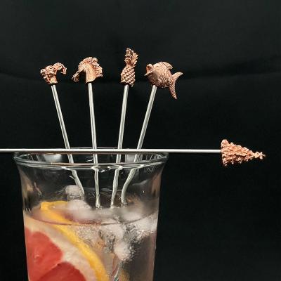 China Viable Factory Direct Customized Branded Stainless Steel Whiskey Liquor Bar Cocktail Drinks Stirrer for sale