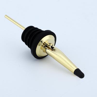 China Durable Strong Rubber Seal Stoppers Classic Bottle Pourer Stainless Steel Function Mode Oil Pourer Bartender for sale