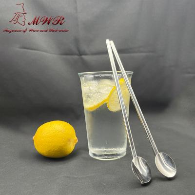 China Drinking Tool Hot Sale Straw Spoon Stainless Steel Aluminum Reusable Straw And Spoon For Travel Wholesale Spoon And Straw for sale