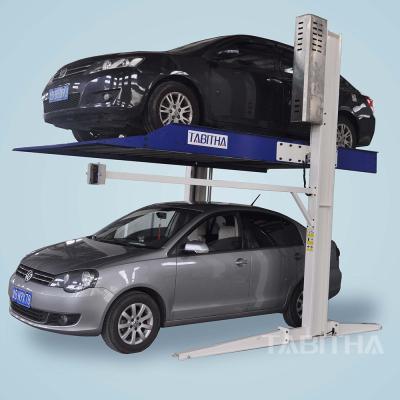 China Auto Parking Auto Parking Lift With Double Cylinder 2 Post Car Parking Lift for sale