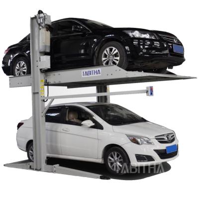 China Auto Parking Hydraulic Electric Parking Post 2 Car Lift Car Parking Lift for sale