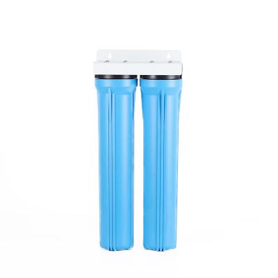 China Easy Operation Kitchen 2 Stage Water Filter Whole House Double Water Filter System for sale