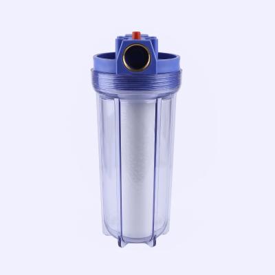 China Easy Operation Commercial Drinking Water Filter 10 Inch Single Stage Plastic Water Filter for sale