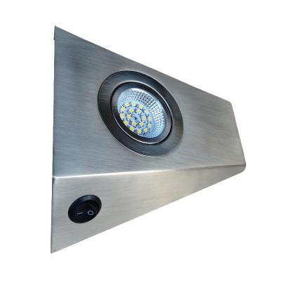 China AC220V 60 Degree Modern High Quality LED Stainless Steel Irregular Furniture Cabinet Lamp BA-018T-L18 for sale