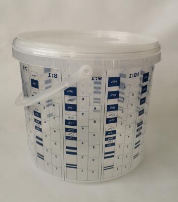 中国 4000ml paint mixing cup measuring printed cup calibrated-up cup disposable mixing cup 販売のため