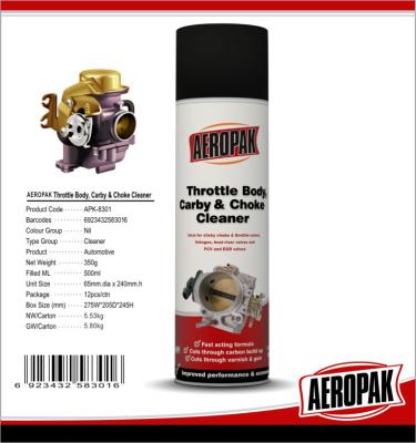 China Aeropak 500ml car carb choke Carburetor Cleaner Spray for sale