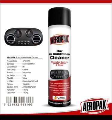 China Auto Air Conditioner Cleaner & Disinfectant Foam with Lemon Fragnance for sale