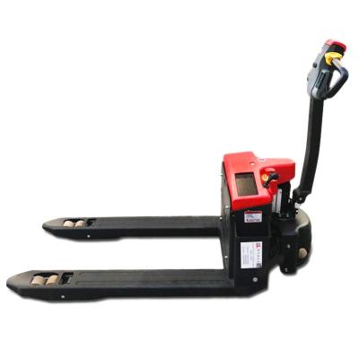 China Material Handling Trolley Drag Conveyor Pallet Jack With 1-10T Scale for sale