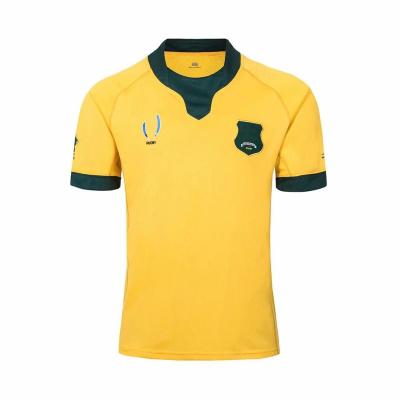 China 2019 World Cup Australia Home Shirt Rugby Tops Quick Dry Good Quality for sale