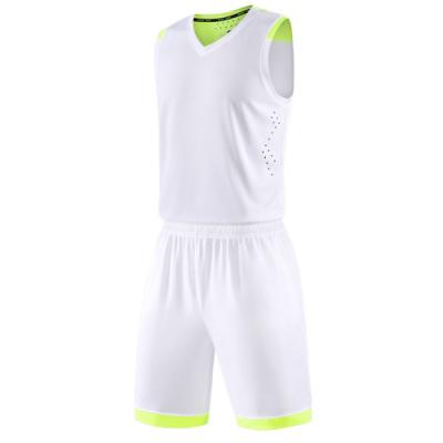 China Antibacterial Custom Latest Design Cheap White Reversible Basketball Tank Tops With Numbers Name Orange Green Blue Colors 2020 New Design for sale