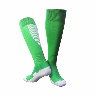 China Antibacterial Custom Cotton Sweater Bottom Soccer Socks For Soccer Players for sale