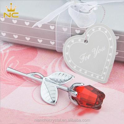 China Wholesale Crystal Rose Wedding Favors Elegant Crystal from China Wedding Souvenirs for Guests Catering Gifts for sale