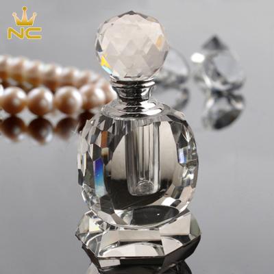 China New Arrival Cheap Clear K9 Crystal Perfume Bottle With Stand original from China for sale