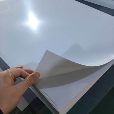 China Non-Toxic Anti-Static PVC Sheet Plastic Rigid White PVC Lamination Sheet For Printing for sale