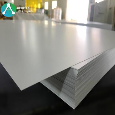 China Waterproof Rigid 0.5mm Matt White PVC Sheet Board for sale