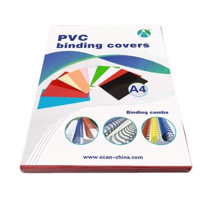 China Cheap Transparent 150/200/300 Micron PVC Sheet A3 A4 Binding Cover For Binding for sale