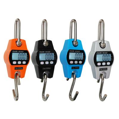 China Body Weight Measurement High Precision 200kg/300kg Metal Stainless Steel Digital Hook Pendant Crane Scale for sale