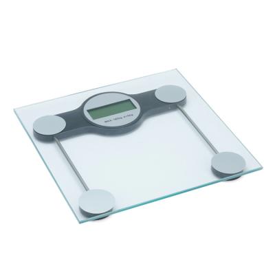 China WITH COVER 180kg 396Ib Digital Glass Body Scale 6mmTempered Bathroom Weight Scale for sale