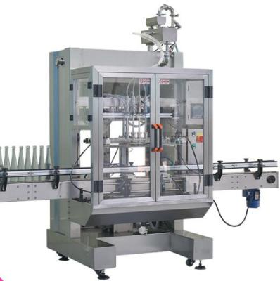 China Hotels Automatic Liquid Filling Machine 4 Heads With Conveyor Belt For Perfume Filled Equipment Water Filler for sale