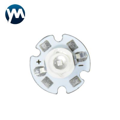 中国 紫外線LED SMD 3W Imitation Lumen SMD Module High Power紫外線LED Silicone Lens 365nm 385nm 販売のため