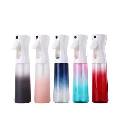 China Reusable Continuous Spray Bottle Mist Spray Bottle Beauty In Stream Spray 150ml And 300ml Plastic Bottle for sale