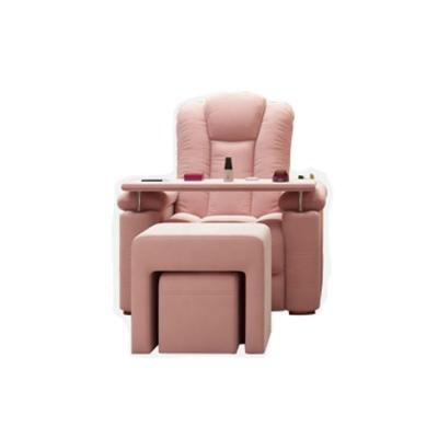 China Manicure pink spa pedicure chairs electric nail table nail salon sofa pedicure pedicure chiar for sale