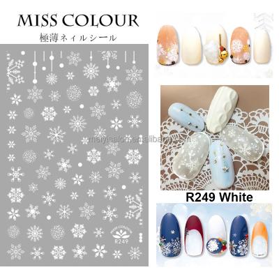 China Plastic Luxury Nail Art Stickers 3D Halloween Christmas Nail Stickers Nail Art Decals for sale