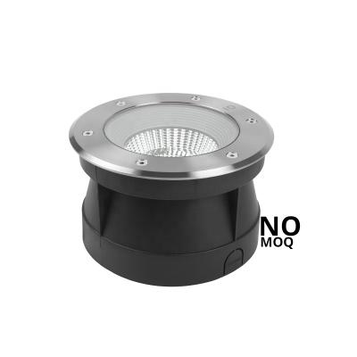 China Garden Savia LED COB Lamp 100-240V 24W IP67 Outdoor Waterproof Underground Light Adjustable Stainless Steel In Ground Light Spotlight for sale