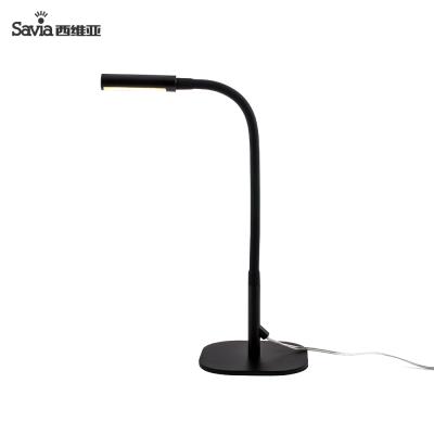 China Savia LED Table Desk Lamp 4W Modern Simple Design Fashion Flexible Nordic Aluminum Adjustable Study Book Reading Light For Office Home for sale