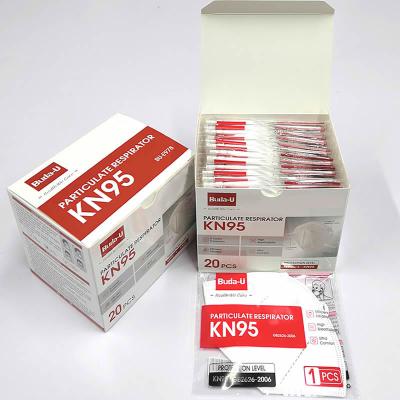 China Respirador de partículas plegable KN95 para el nivel de la protección de Covid en venta