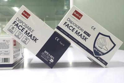 Cina Una maschera eliminabile blu di 3 strati di BU-E50B, maschera di protezione medica di Buda-U BFE 98% in vendita