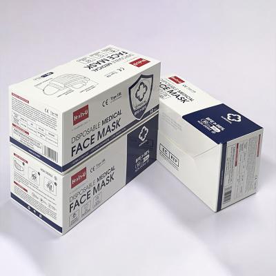 China CE Approved Disposable 3 Layer Mask EN14683 2019 Type II zu verkaufen