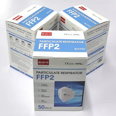 China Het Ademhalingsapparaat van het het Gezichtsmasker van buda-u FFP2, CE0370 die, PPE- Verordening (de EU) 2016/425, Zwart-witte FFP2 Half Masker, FDA filtreren Te koop