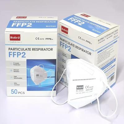 China EU Standard Disposable FFP2 Nonwoven Face Mask FFP2 NR Particulate Respirator , With CE0370 for sale