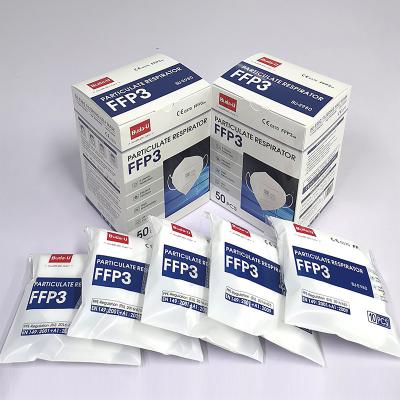 Chine Masque protecteur d'EN149 FFP3, masque protecteur FFP3 protecteur respirable avec Earloop élastique, sans la valve, couleur blanche à vendre